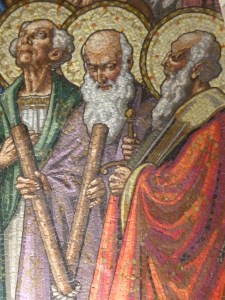 St. Andrew please pray for us! Holy Hill Basilica Mosaic above the Altar © SalveMaterDei.com, 2011. EA photographer