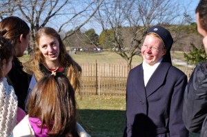 Congratulations Sr. Maria Faustina! © SalveMaterDei.com, 2011. Photo by Mr. Joseph Mentink, used with permission of the Yank Family
