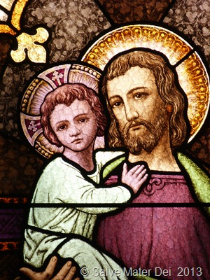 May St. Joseph Carry You and Yours in His Holy Heart as He Carried the Christ-Child in His Capable Arms © SalveMaterDei.com 2013