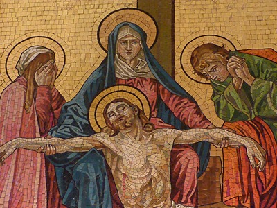 "Look Well All You Peoples and See My Suffering."  Good Friday Antiphon Divine Office SalveMaterDei.com, 2013