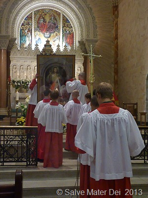Celebration of the Feast Includes the Solemn Blessing of the Divne Mercy Image... © SalveMaterDei.com, 2013