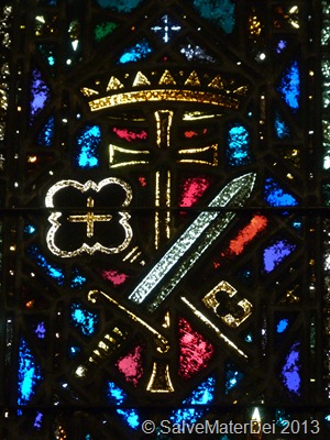 "St. Catherine confessed her limitless love for her Divine Bridegroom, and was beheaded." © SalveMaterDei.com, 2013.